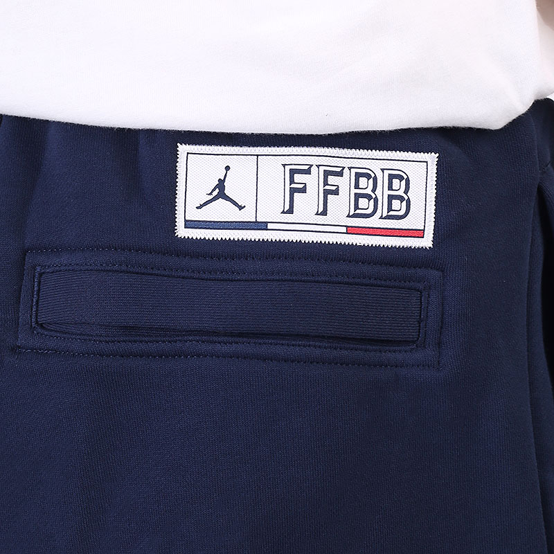 мужские синие брюки Jordan France Flight Fleece Trousers CT2190-419 - цена, описание, фото 6